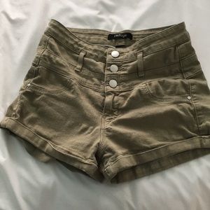 Navy Green Shorts